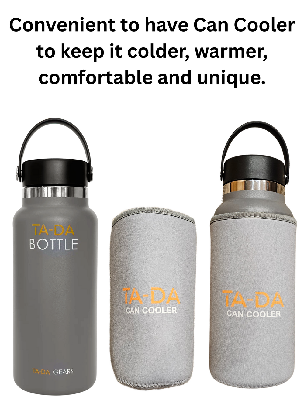 TA-DA STAINLESS BOTTLE WITH CAN COOLER