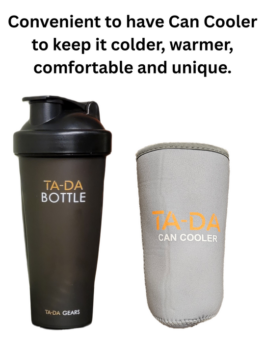 TA-DA SHAKER BOTTLE WITH CAN COOLER