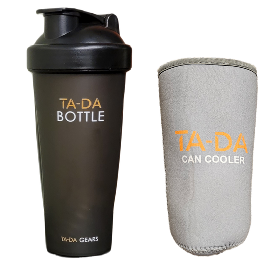TA-DA SHAKER BOTTLE WITH CAN COOLER